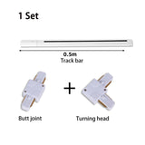 LED Track Light System & Rail Kit - Modern Ceiling Floodlight Spot Lighting Fixture for Living Room, Bedroom, Office & Clothing Store