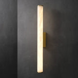 Nordic Lamps Long Stripes Minimalist All Copper Marble Wall Lamp Modern Lighting Luxury Living Room Bedroom Home Decor LED