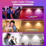 LED Downlight Recessed Spotlight RGB Dimmable 5W Down Light Voice Control Work With Wi-Fi Smart, Alexa Google Home