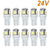 1Pack Car LED Bulb T10 W5W 194 LED Signal Light 5050 SMD White Auto Interior Dome Reading Lamp Side Wedge Trunk Lamp DC 12V 24V