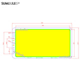 Ultra bright 70W dimmable LED COB panel strip Light source module 12V DC COB LED lights for diy night light solar lamp