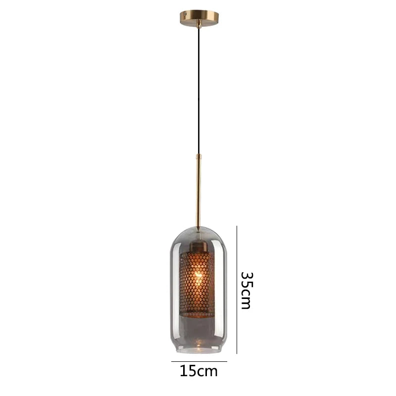 Glass Hanging Lamp Nordic Pendant Lights Dining Kitchen Lighting Fixtures  Bedroom Bedside Pendant Lamp Luminaire