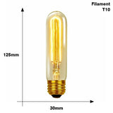 Retro Edison Light Bulb E27 220V 40W ST64 G80 G95 T10 T45 T185 A19 A60 Filament Incandescent Ampoule Bulbs Vintage Edison Lamp
