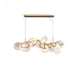 Modern Internet Celebrity Living Room Art Pendant Light Luxury Minimalist Glass Lamp Bedroom Dining Room Long Pendant Light