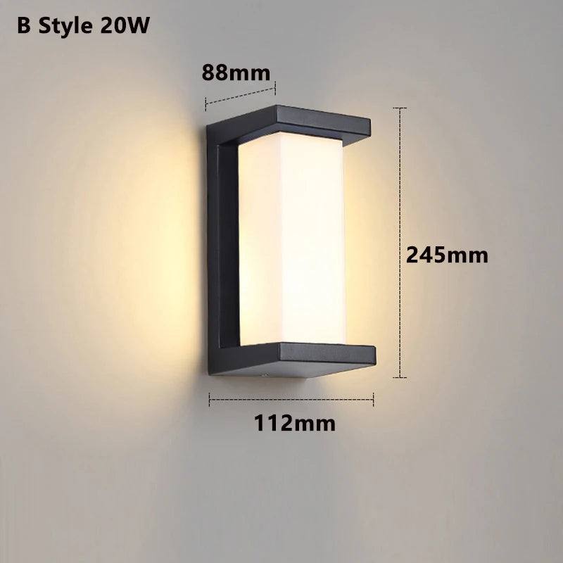 Led Outdoor Wall Lamp Led Outdoor Wall Light Waterproof Light Outdoor Porches Led Light Motion Sensor Light Outdoor Lighting