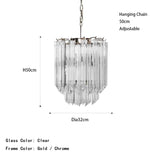 Modern Luxury Pink Crystal Glass LED Pendant Light Nordic Ceiling Home Decoration Lobby Living Room Staircase Ceiling Lamp