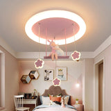 Children's room ceiling light eye protection cartoon pink little girl LED light kindergarten room decoration lighting fixture