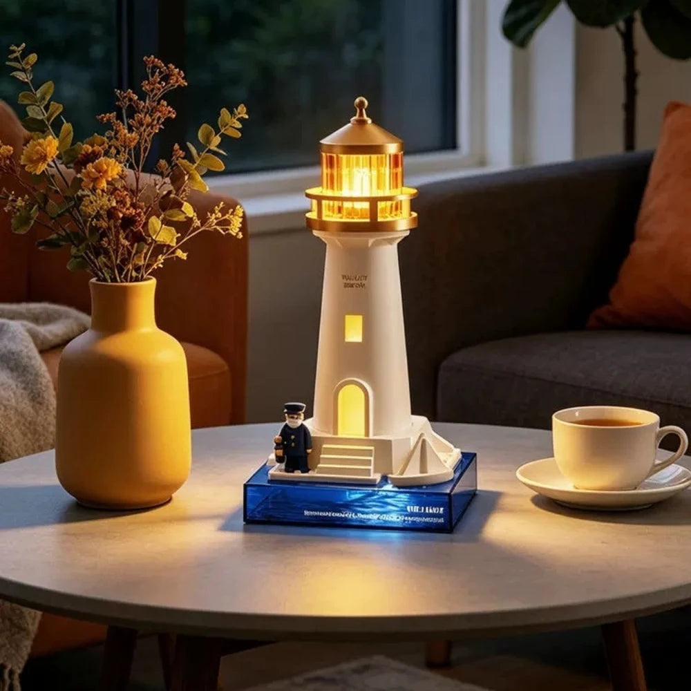 5 in 1 Galaxy Projector Night Light Projection with Remote LED Table Lamp New Lighthouse Light Decor Moon Lamp Bedroom Gifts