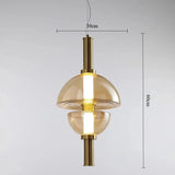 Modern Creative Glass LED Pendant Light - Minimalist Hanging Lamp for Restaurant