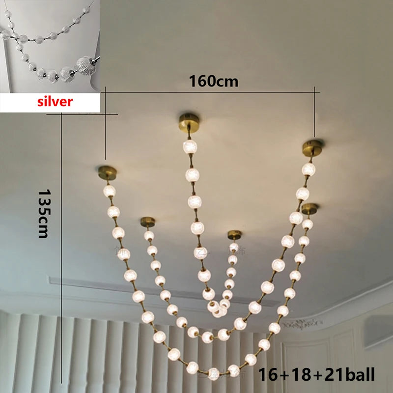 Nordic home decor dining room Pendant lamp lights indoor lighting stair lamp hanging light chandelier lamps for living room