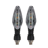 Motorcycle LED Turn Signal Light Amber Flasher Indicator Waterproof Warning Blinker Rear Tail Lights for Motorbike Scooter