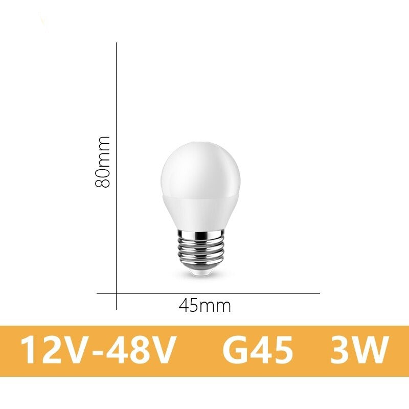 LED low-voltage bulb AC/DC12V 24V 36V 48V E27 B22 10W Bombilla For Solar Led Light Bulbs 12 Volts Low Voltages Lamp Lighting