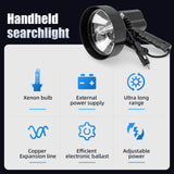 7inch -9 inch Xenon Lamp Handheld Camping Hunting Fishing Spot Light Spotlight Off Road Car Light Bar Led Working Lights 12v 24v