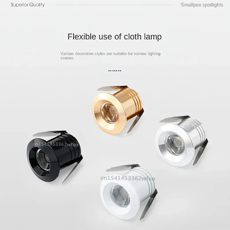 Dimmable LED Mini ceiling light 3W spotlight AC85-265V downlight COB anti-glare aluminum household commercial lighting bulb