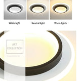 Modern 3 Color Temperature LED Ceiling Lamp Baked Enamel Many Styles Hallway Lamps Balcony Lights Bedroom Living Room 90V-260V