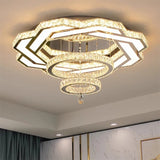 Nordic Minimalist Luxury Crystal Led Ceiling Chandelier Living Dining Room Bedroom Ceiling Lamps Home Decor Crystal Pendant Lamp