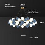 2026 Modern Glass Bubble Chandelier - Dimmable Art Deco Hanging Lamp