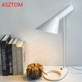 Nordic Design Table Lamps for Living Room Metal Loft Decor Standing Lights Bedroom Bedside Lamp LED Desk Light E27 Bulb Lighting