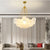 37 Glasses Bubble Chandeliers Nordic Frosted Milky White Glass Gold Black Pendant Light for Living Dining Table Room Decoration