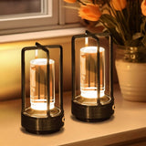 Cordless LED Table Lamp (Rechargeable Battery) - Creative Atmosphere Desk Light for Outdoor Camping, Restaurant, Bar & Bedroom Bedside Decor