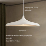 Nordic Minimalist Wabi-Sabi Cream Style LED Ceiling Chandelier - Modern Fabric Hanging Pendant Lamp Fixture for Living Room, Dining Room & Bedroom
