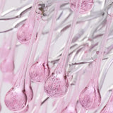 Light luxury living room pendant light creative girl pink branch shaped hall pendant branch water droplet restaurant