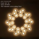 Nordic Living Room Ceiling Lights Post-modern Minimalist Bedroom And Study Lights Artistic Creativity Led Plum Blossom Lights