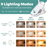 LED High Quality Book Light USB Rechargeable Eye Protect Reading Lamp Portable Desk Lamp Reading Light Clip Table Desk Lamp