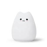 Touch Night Light Colorful Cat Silicone Animal Light Led Lights Cartoon Silicone Lamp Bedroom Decoration Lights Bedside Lighting