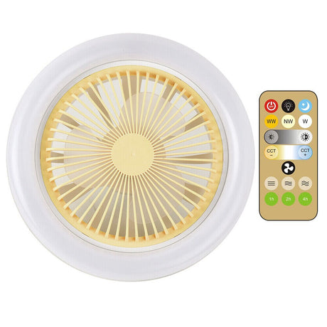 30W Ceiling Fan E27 Remote Ceiling Lighting Fan Step less Dimming Bedroom Decoration Lighting Ceiling Fan Light AC 85V-265V