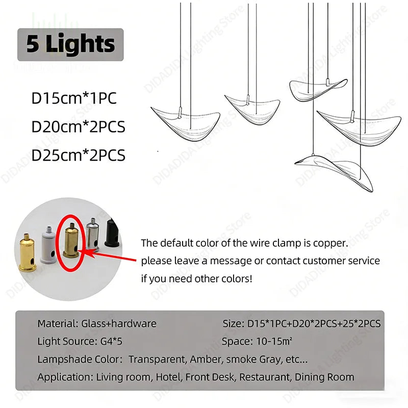 2026 New French Clear Glass Lustre Chandelier, Custom Hardware Pendant Lamp for Duplex Stairwell, Elegant Light for Ceilings