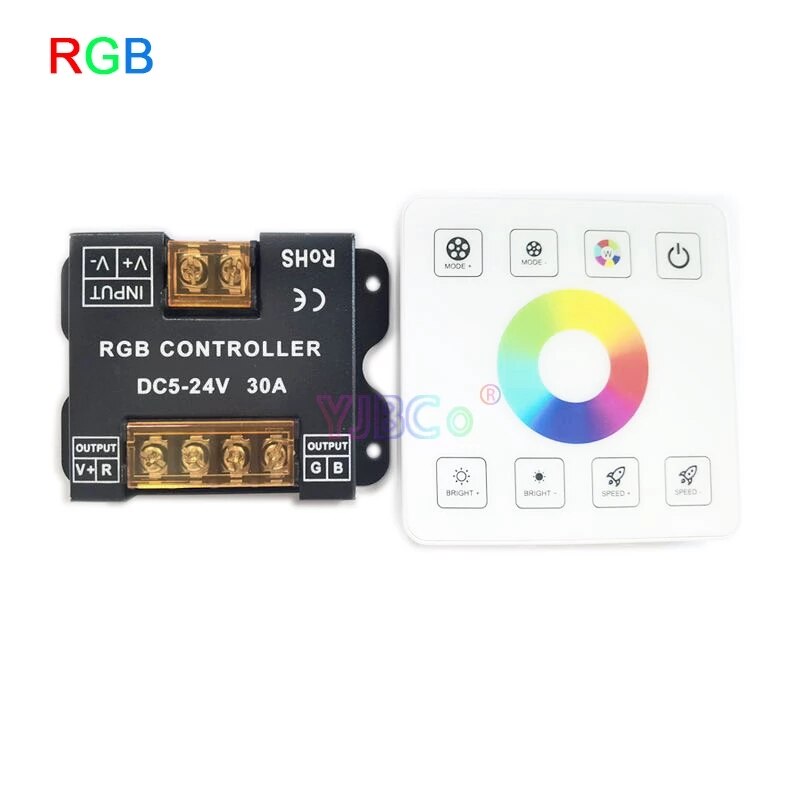 86 Touch Panel Remote Control Single Color/CCT/RGB/RGBW/RGBWC(RGB+CCT) LED Strip Controller 2.4G RF Switch Dimmer DC 5V 12V 24V