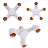 E27 to E27 Splitter Adapter Socket (3-in-1 / 4-in-1 / 5-in-1) - Multi-Bulb Base Lamp Holder Converter