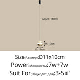 2026 New Bedside Led Pendant Lights Simple Bedroom Aisle Porch Cloakroom Small Chandelier Modern Home Indoor Decor Lighting Lamp