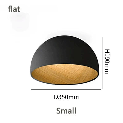 Designer Japanese Simple Wood Grain Color Bedroom Lamp Living Room Lamp Modern Corridor Balcony Creative Ceiling Lamp