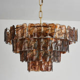 Luxury Murano Glass Ceiling Chandelier Pendant Light - Handcrafted Modern Hanging Lamp Fixture for Dining Room, Living Room & Home Interior Decor