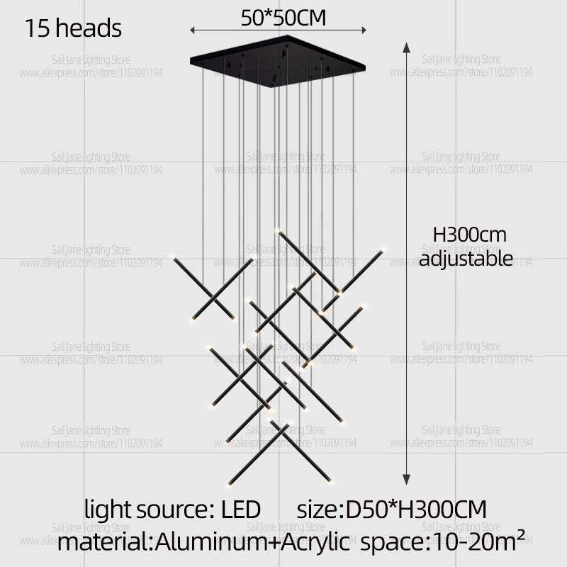 Nordic Pendant Light Modern Living Room Dining Table Lighting Lounge Hanging Restaurant Attic Chandelier Bedroom Ceiling Lamp