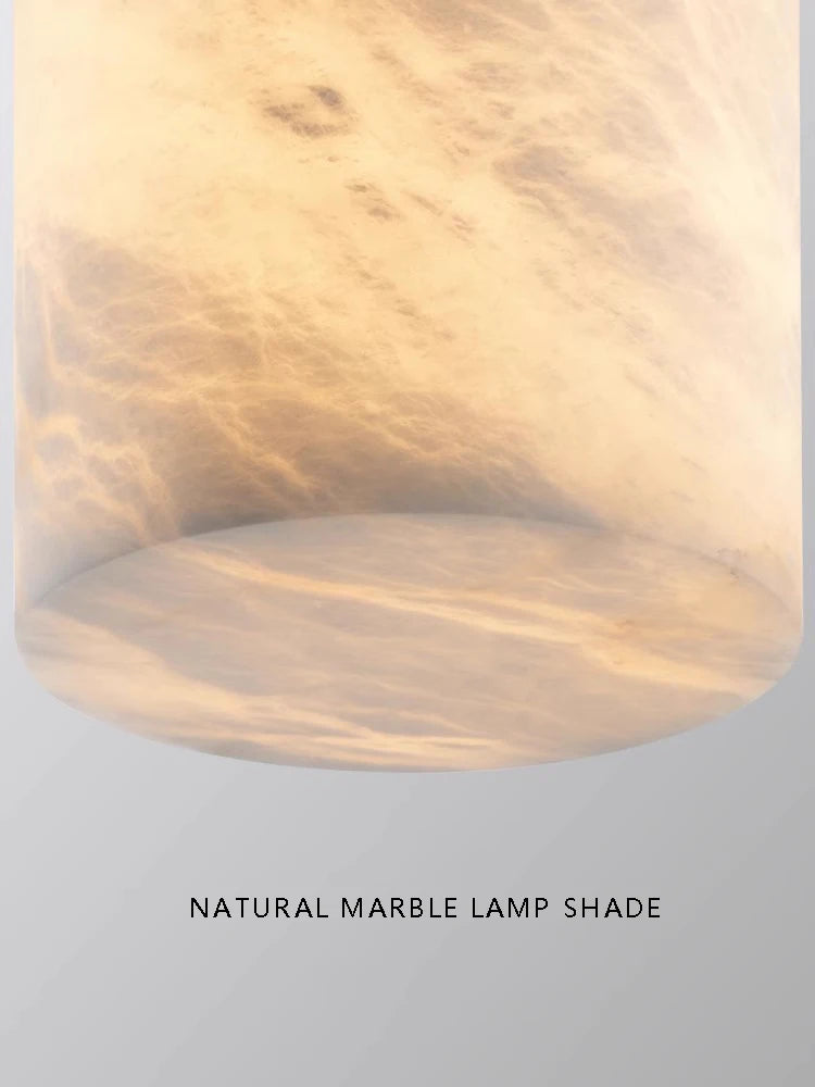 Modern Home Decoration Small Marble Ceiling Lamp Led 2024 New Design Spanish Marble Lusters for Bedroom Hallway