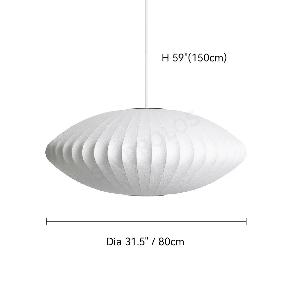 Wabi-sabi Silk LED Pendant Lamp Denmark Designer Hanging Light Living Room Hotel Restaurant Factory Direct High-End Home Decor