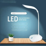 Portable Touch Dimming LED Desk Lamp - USB Rechargeable Eye-Care Reading Light