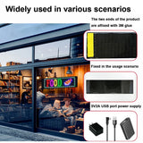 Smart Bluetooth APP LED Matrix Pixel Panel Programmable Flexible Scrolling LED Display Night Light for Car Store Hotel Bar