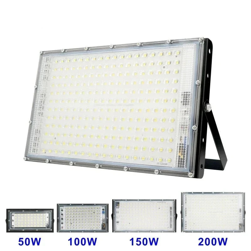 Led Flood Light 50W 100W 150W 200W 1/2/3PCS 110V 220V Outdoor Floodlight IP65 Waterproof Wall Lamp Reflector Led Street Light