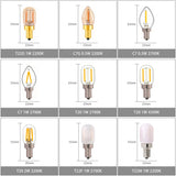 Led Candle Light Bulb E12 E14 Effect Dimmable Bulb C7 0.5W T22G 1W Home For Decors Lighting Ampoule Candle Bulb
