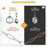 10Arms K9 Crystal Chandelier Adjustable Chain Ceiling Pendant Lamp Modern Lighting For Living Room Bedroom Hall Home Decor