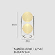 Floor Lamp Simple Design Led Chrome Metal  White Acrylic Ball Light Living Room Hotel Room Home Home Decoration Lamp