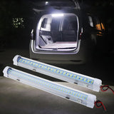 12V 72LED Car Interior Light Strip Bar Lamp Van Bus Caravan On/Off Switch 4.5W Car Trunk Lamp Led Luggage Compartment Light