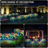 6Pack Outdoor Solar Garden Lights LED Garden Lights 8 Lighting Modes Courtyard Lamp IP65 Solar Landscape Light