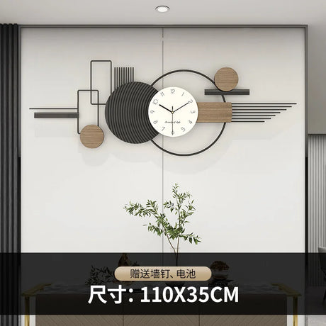 Art Mural Wall Clocks Luxury Living Room Interior Aesthetic Big Size Wall Watch Minimalist Creative Relog De Pared Home Decors