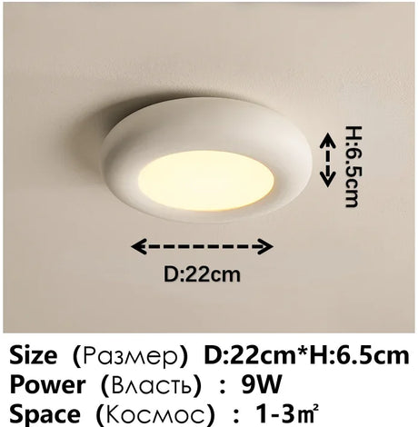 Smart Home Rectangular Bedroom Balcony Hallway Ceiling Light Milk White Resin New Indoor House Lighting Design Lamp and Lanterns