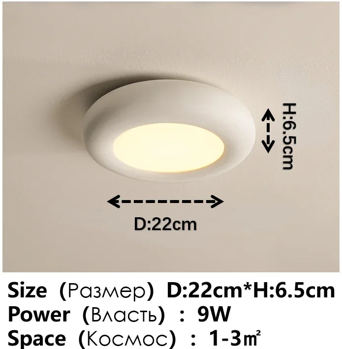 Smart Home Rectangular Bedroom Balcony Hallway Ceiling Light Milk White Resin New Indoor House Lighting Design Lamp and Lanterns